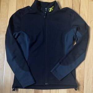 KLIM women's xs black fleece midlayer jacket.